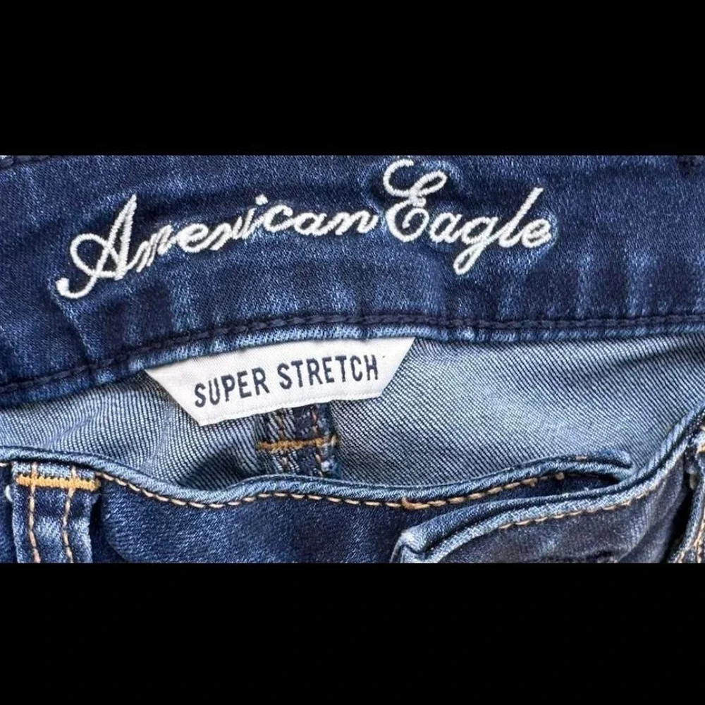American Eagle Super Stretch Jeggings Dark Wash Skinny Jeans Size 8 Regular